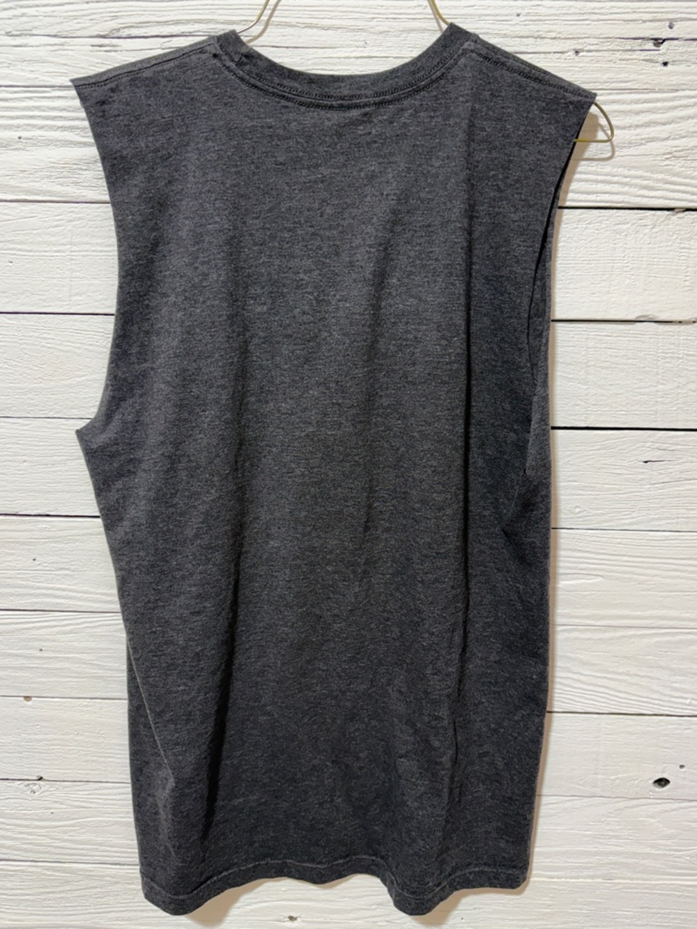 Mindful Graphic Muscle Tank Top - Charcoal - Picture 4 of 4